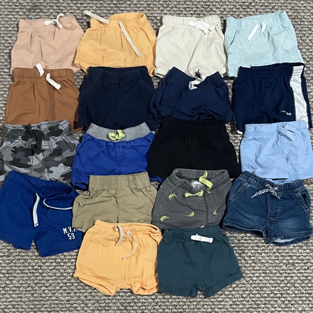 3M Assorted Kids Shorts - Navy, Blue, Gray, Tan & More